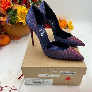 Women’s Christian Louboutin Iriza 100 starlight pumps size 37.5 made in Italy.